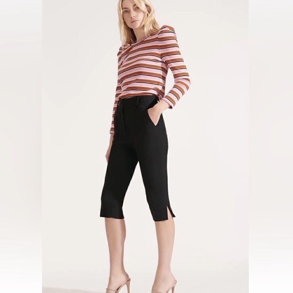 NWOT Veronica Beard High Waist Cropped Pants